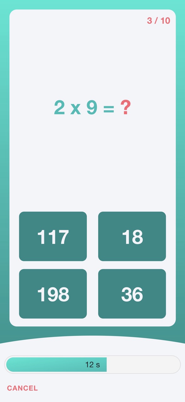 Écran de progression de niveau de LOGIK Duell